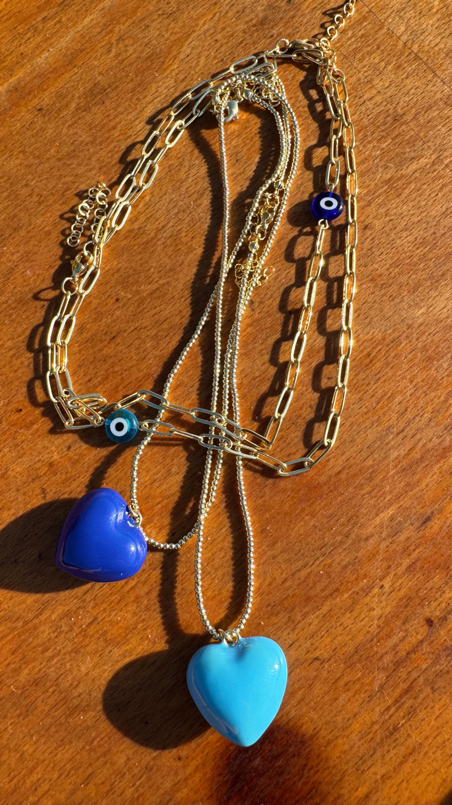 Grecian Blue Hearts