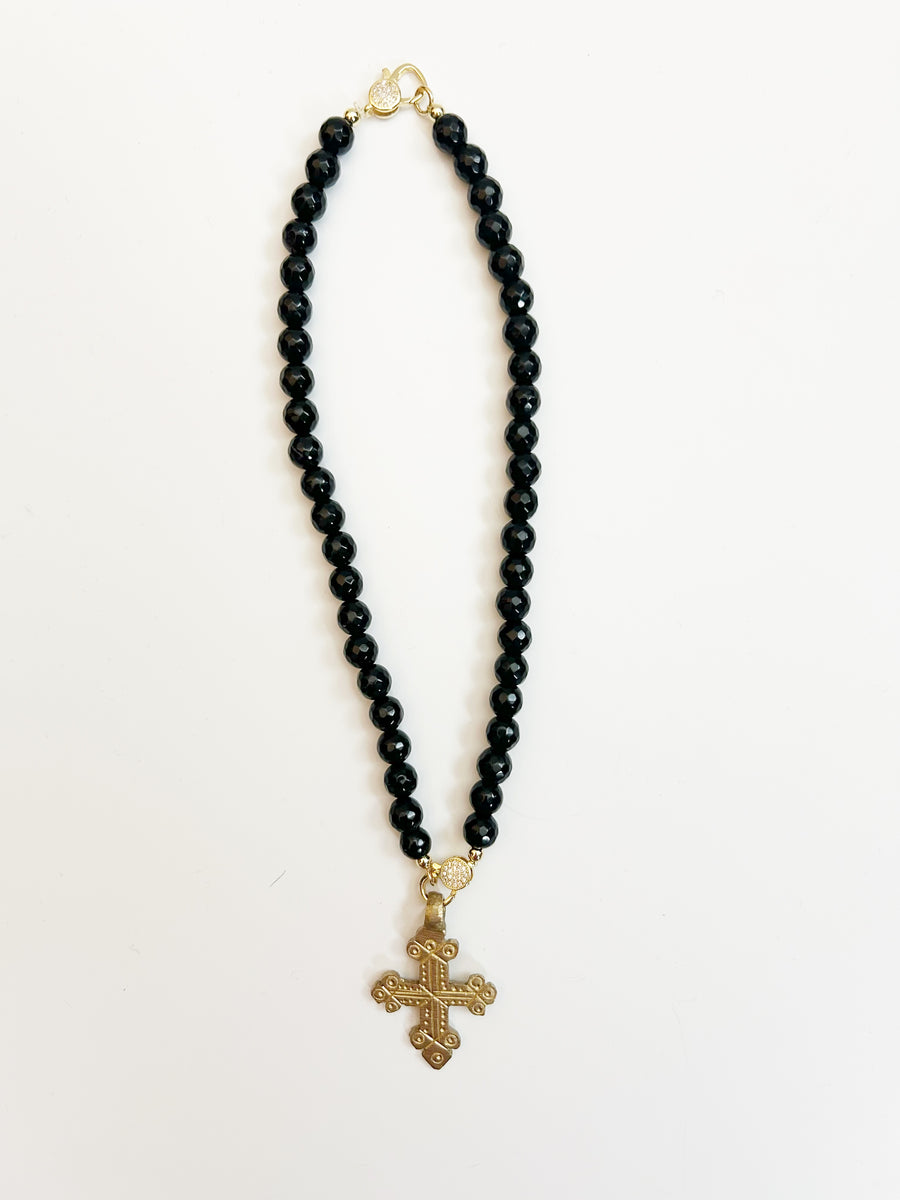 Vintage Byzantine Cross Necklace