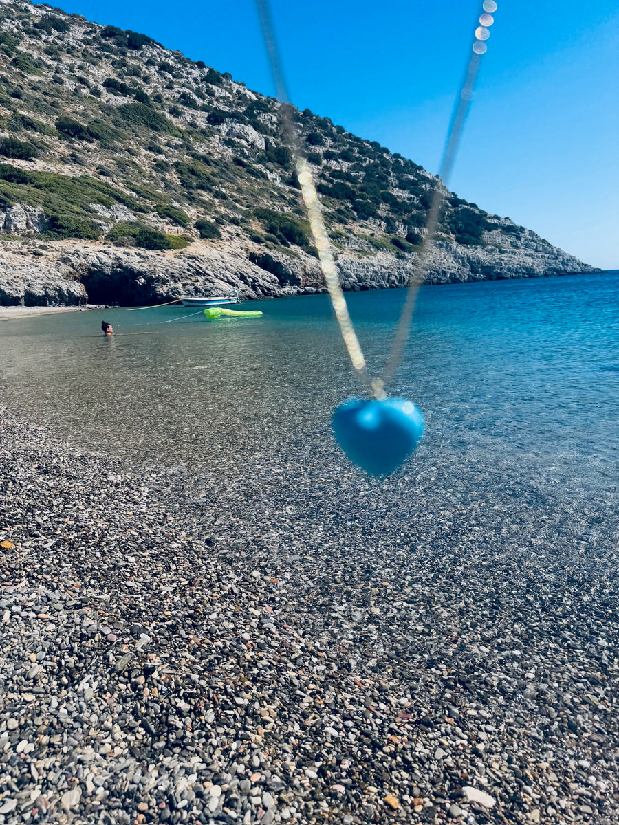 Grecian Blue Hearts