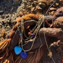 Grecian Blue Hearts