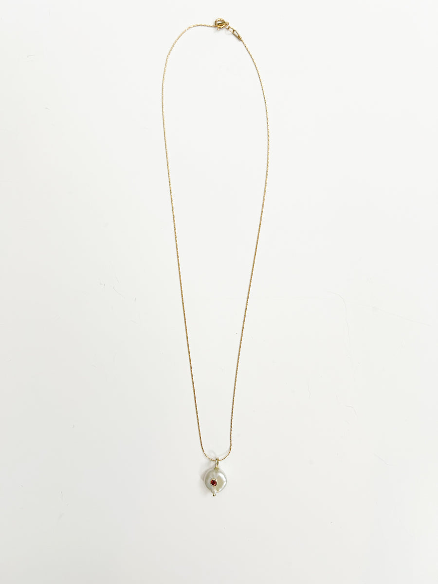 Pearl Garnet Necklace