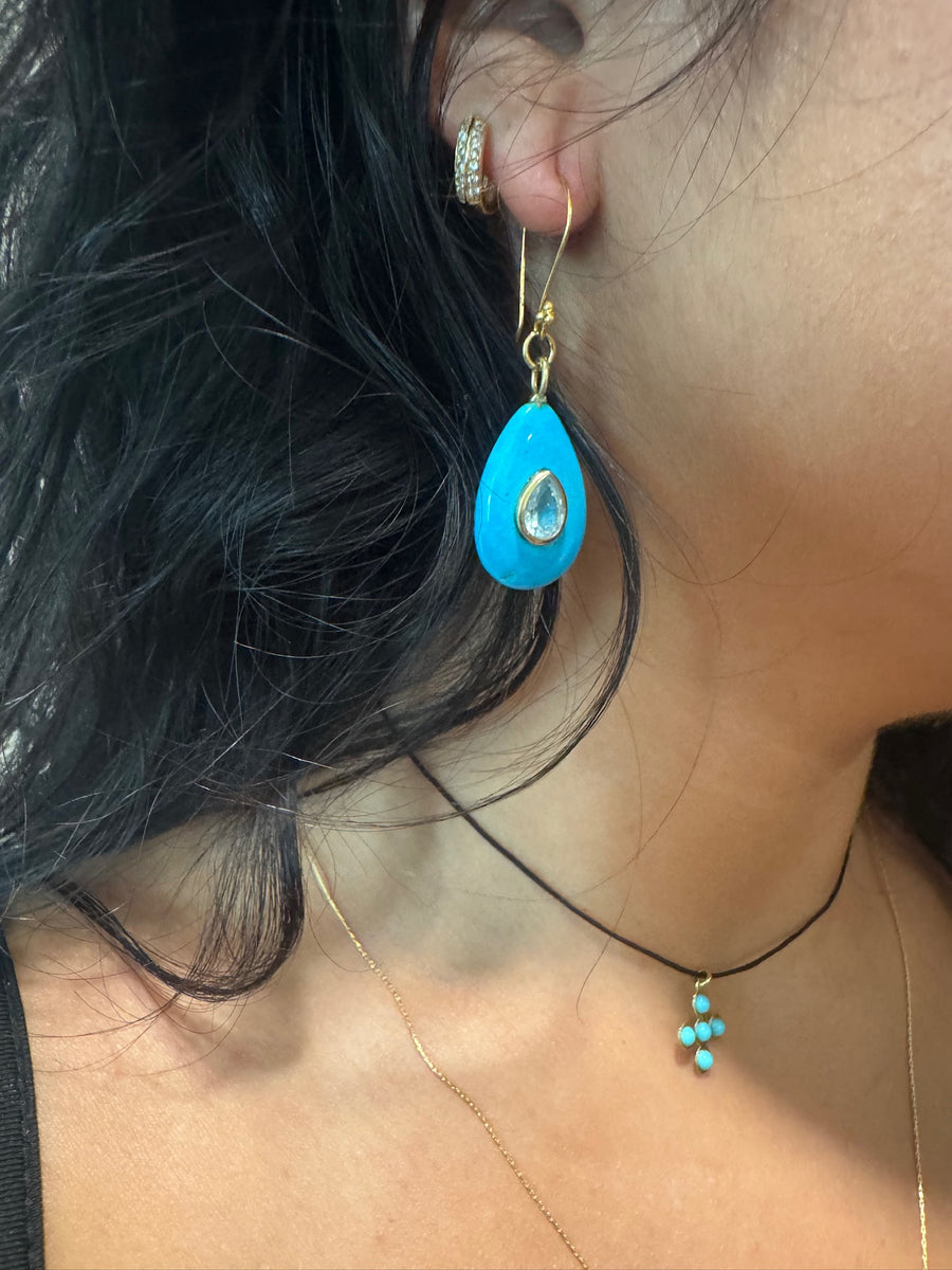 Sleeping Beauty Turquoise Earrings