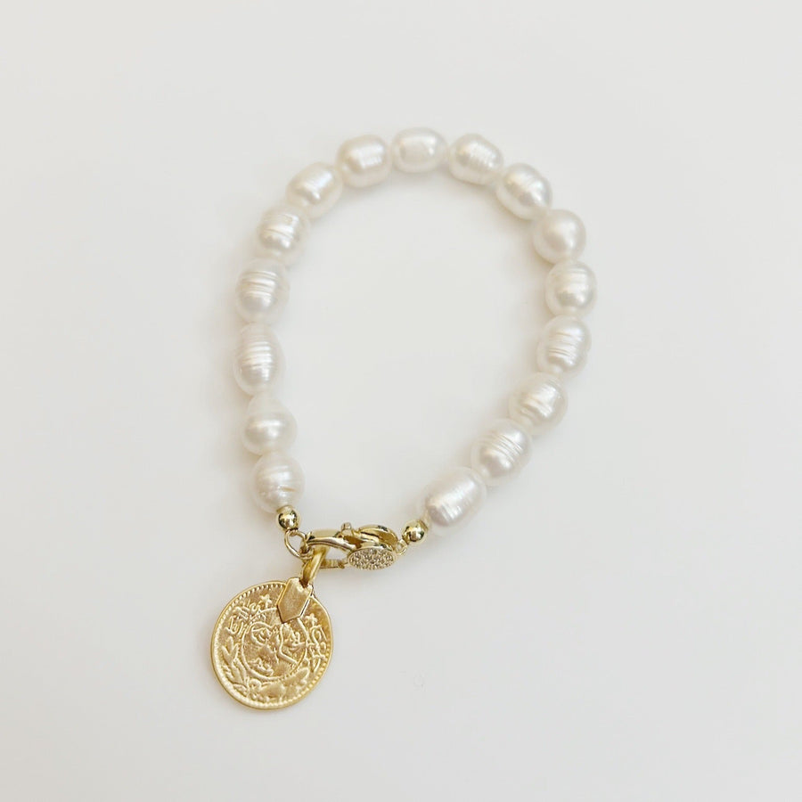 The Pearl Coin Eleni Bracelet