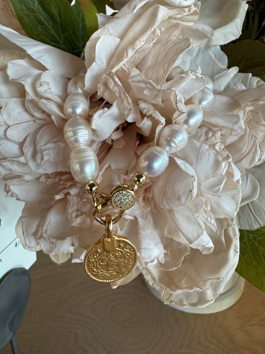 The Pearl Coin Eleni Bracelet