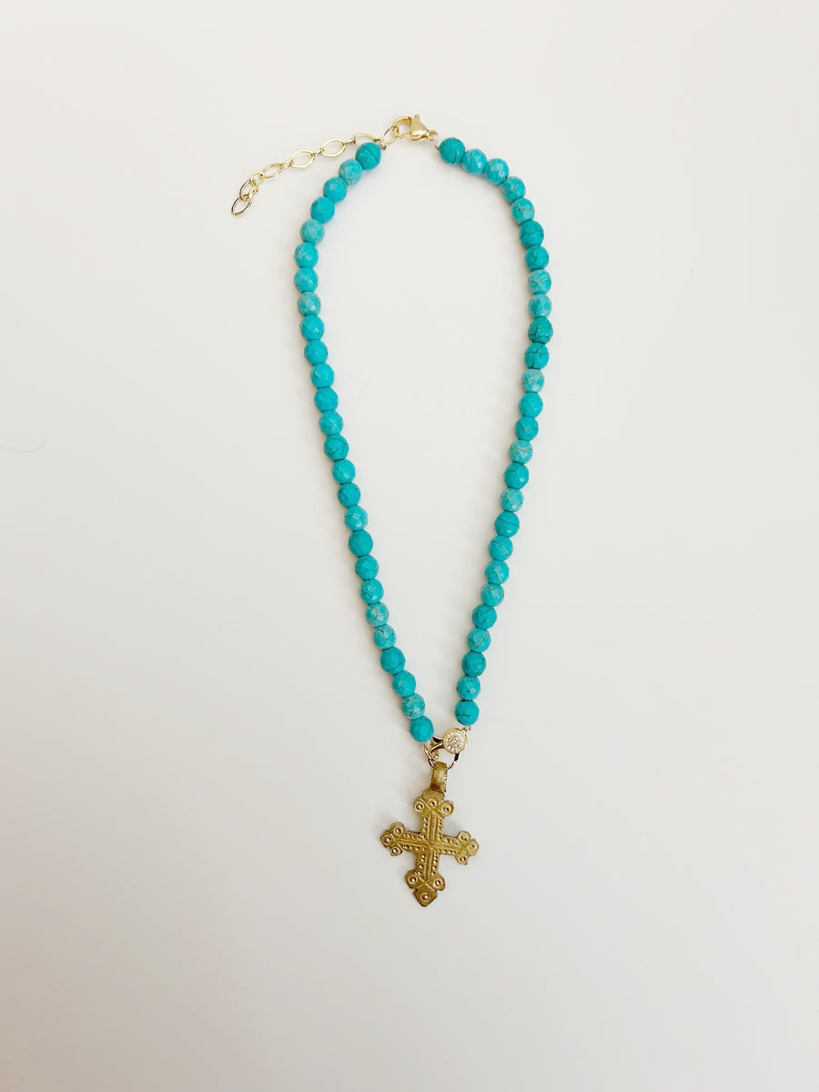 Vintage Byzantine Cross Necklace