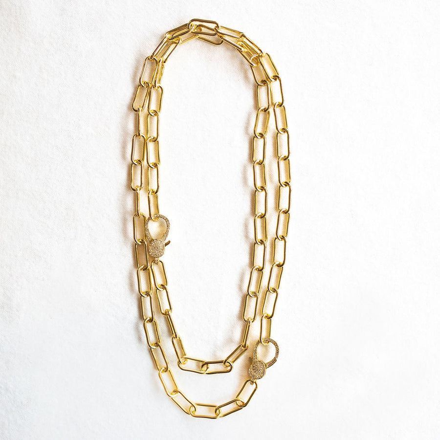 Bold Paperclip Link Necklace