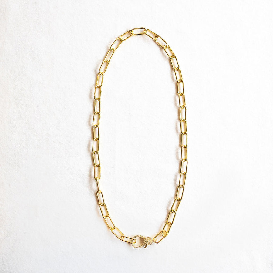 Bold Paperclip Link Necklace