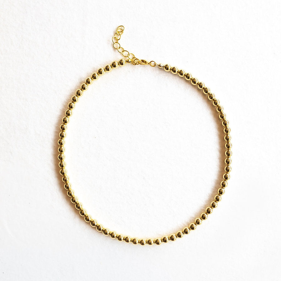 Gilded Big Ball Necklace