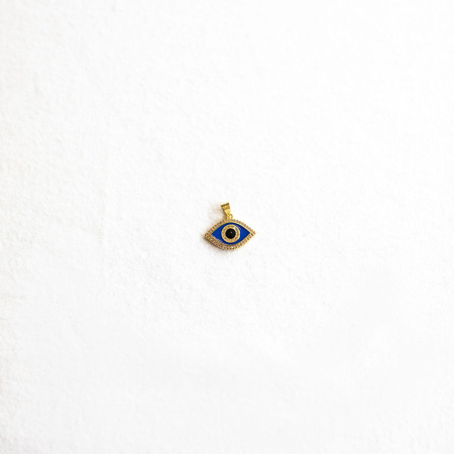 Blue Enamel Evil Eye Charm