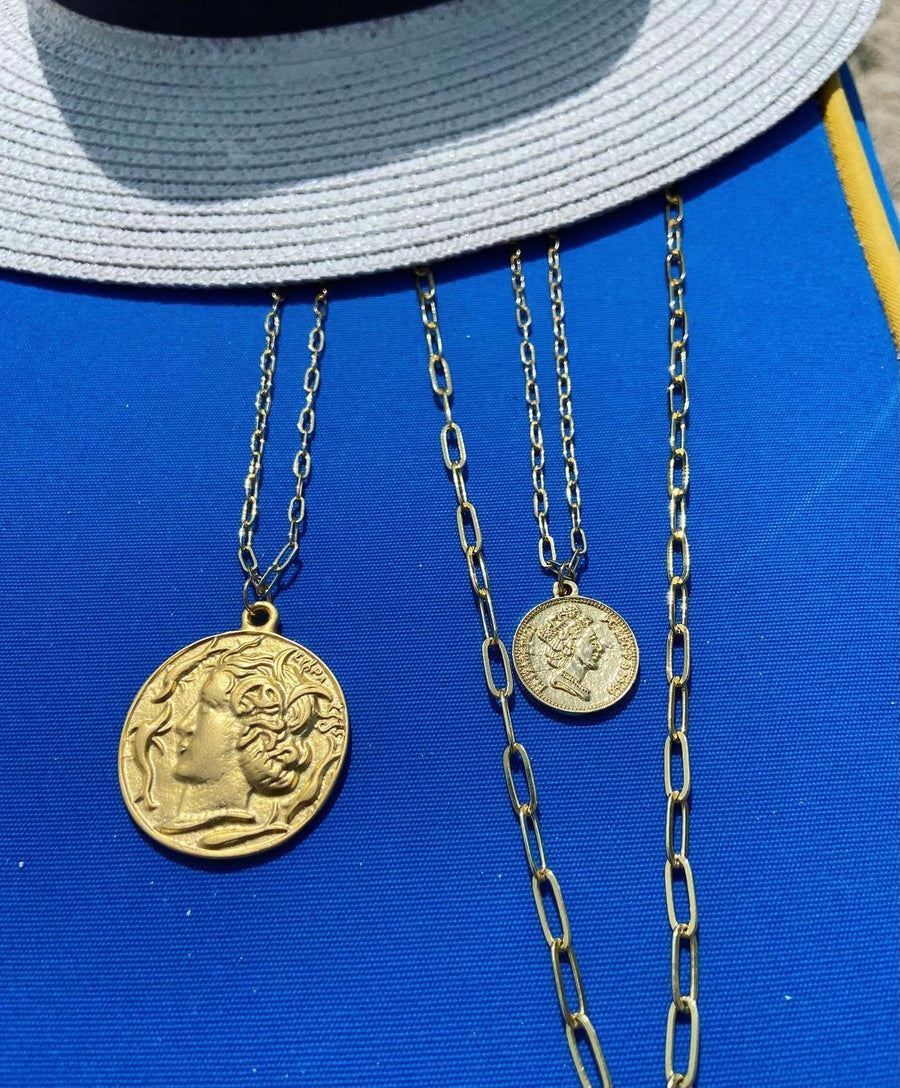The Goddess Coin Pendant Necklace